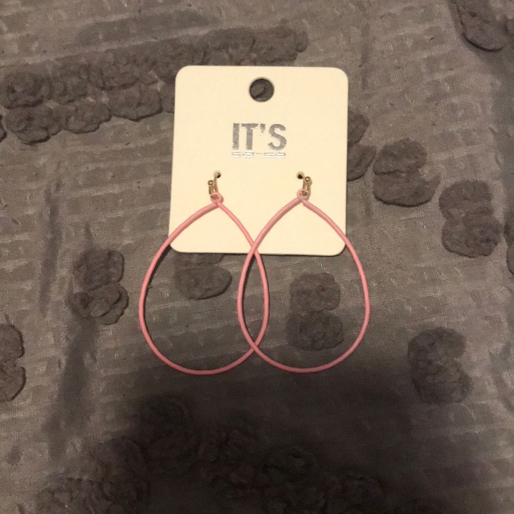 It’s Sense Pink Hoop Earrings